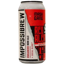 Mash Gang MG X Impossibrew Red Alert Alcohol Free Red Ale 440ml (0.5%) - Indiebeer