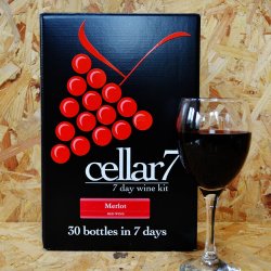 Cellar 7 - Merlot - 30 Bottle Red Wine Kit - Brewbitz Homebrew Shop