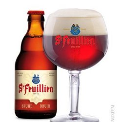 St. Feuillien Brune 8,5 % 33 cl - Trappist.dk - Skjold Burne