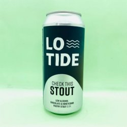 Low Tide Brewing. Check This Stout [Alcohol Free] - Alpha Bottle Shop & Tap