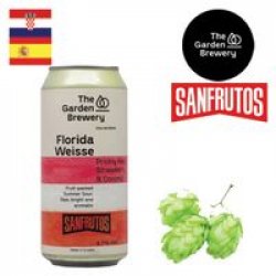 The Garden Brewery  Sanfrutos - FloridaWeisse Prickly Pear Strawberry & Coconut 440ml CAN - Drink Online - Drink Shop
