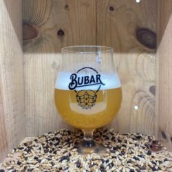 Verre 50cl à pied  Bubar - BAF - Bière Artisanale Française