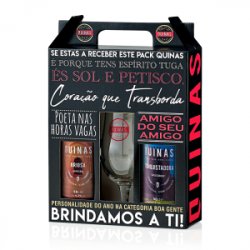 Pack QUINAS Briosa + Conquistadora + Copo (Portes Grátis) - QUINAS