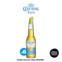 SIN ALCOHOL - 6 Corona Cero bot 330Cm3 - Almacén de Cervezas