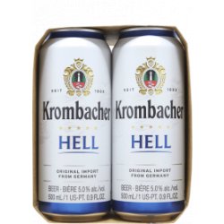 Krombacher Hell 16oz 4pk Cn - Luekens Wine & Spirits