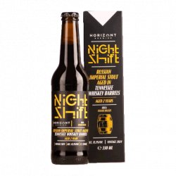 HORIZONT Brewing Night Shift Vintage 2024 - Russian Imperial Stout Aged In Tennessee Whiskey Barrels HORIZONT Brewing Night Shift Vintage 2024 - Russian Imperial Stout Aged In Tennessee Whiskey Barrels