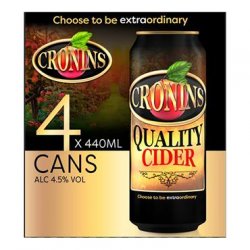 Cronins Irish Cider 4 x 440ml Cans - Carry Out Off Licence