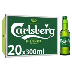 Carlsberg Danish Lager 20 x 300ml Bottles - Carry Out Off Licence