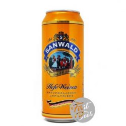 Bia Sanwald Hefeweizen 4.9% – Lon 500ml – Thùng 24 Lon - First Beer – Bia Nhập Khẩu Giá Sỉ