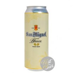 Bia San Miguel Wheat Blanca 5.4% – Lon 500ml – Thùng 24 Lon - First Beer – Bia Nhập Khẩu Giá Sỉ