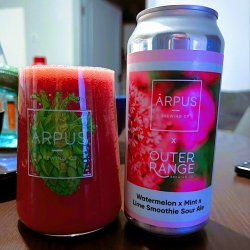 Ārpus Brewing Co. Ārpus X Outer Range Brewing Co Watermelon X Mint X Lime Smoothie Sour Ale