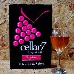 Cellar 7 - Merlot Blush - 30 Bottle Rose Wine Kit - Brewbitz Homebrew Shop