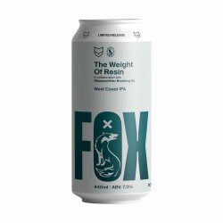 Fox Friday Craft Brewery - The Weight Of Resin West Coast IPA - The Beer Barrel