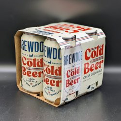 Brewdog Cold Beer Can 4pk - Saccharomyces Beer Cafe