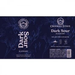 Crooked Stave Dark Sour Blueberry 16oz can - Bine & Vine
