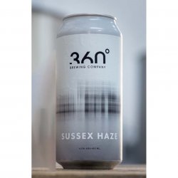 360 Degrees Brewing Company, Sussex Haze, DDH Juicy Pale Ale, 4.5%, 440ml - The Epicurean