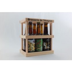 Coffret bois bières 6x33 cL - B12 - Le Panier du Causse