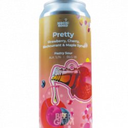 Magic Road “Pretty” Pastry Sour (Strawberry, Cherry, Black Currant & Maple Syrup) 500 ml - Athens Craft