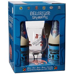 Delirium Tremens Gift Pack with Glass, 4 x 330 ml - Belgian Beer Traders