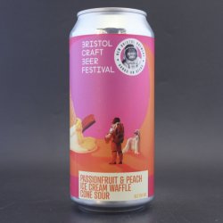 New Bristol Brewery - Passionfruit & Peach Ice-Cream Waffle Cone Sour  - 6% (440ml) - Ghost Whale