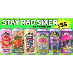 Urbanaut Brewing Co.. STAY RAD SIXER - 6 x 440ml Cans - Urbanaut Brewing