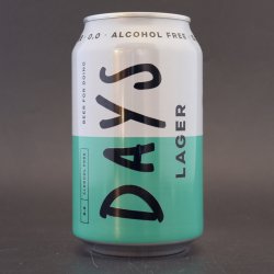 Days Brewing - Lager - 0% (330ml) - Ghost Whale