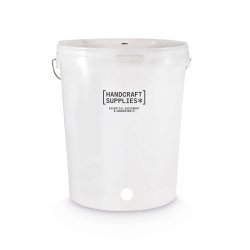 25 Litre Brewing Fermentation Bucket + Hole for Tap + Lid & Grommet for an Airlock - HandCraft Supplies - Brewbitz Homebrew Shop