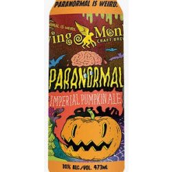 Paranormal Imperial Pumpkin Ale, Flying Monkeys Craft Brewery - Nisha Craft