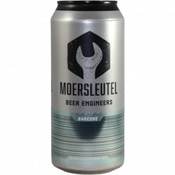 Moersleutel Craft Brewery Barcode: Silver & Aquamarine