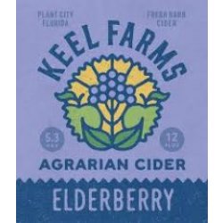 Keel Farms Elderberry Cider 12oz 6pk cn - Luekens Wine & Spirits