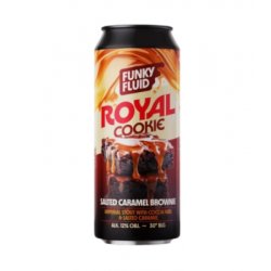 Funky Fluid Royal Cookie: Salted Caramel Brownie