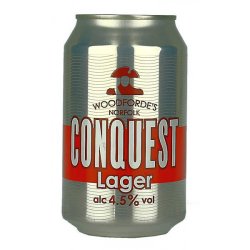 Woodfordes Conquest Lager Can - Beers of Europe