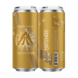 MAPLEWOOD FLASHES OF LIGHT CZECH-STYLE PILSNER 16oz 4PK CANS - Schaefer’s