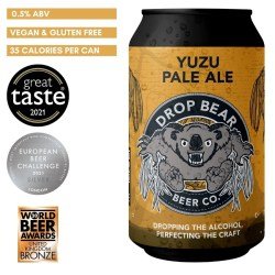 Drop bear, YUZU PALE ALE 0.4% - The Alcohol Free Co