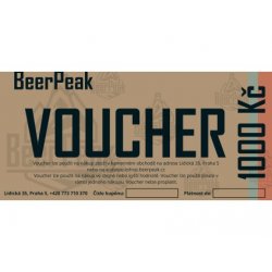 Voucher 1000 Kč - BeerPeak