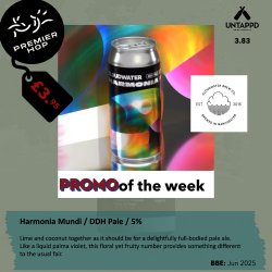 Cloudwater Brew Co Harmonia Mundi  DDH Pale  5% - Premier Hop