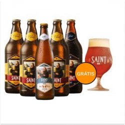 Kit Degustação 5 Saint Bier + Taça Grátis - CervejaBox