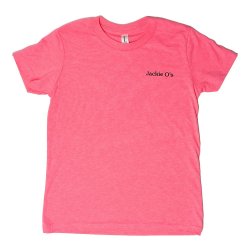 Jackie O’s Youth Pink Barrel Character Shirt - Jackie O’s Brewery