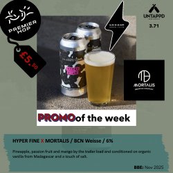 Garage Beer Co HYPER FINE X MORTALIS  BCN Weisse  6% - Premier Hop