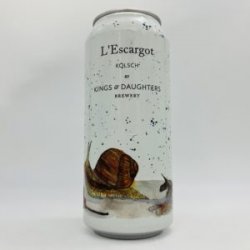 Kings & Daughters L’Escargot Kolsch Can - Bottleworks