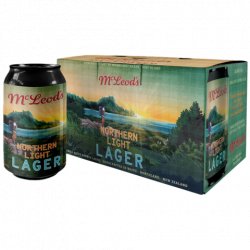 Mcleod's Northern Light Lager 2.5% 6x330mL - The Hamilton Beer & Wine Co