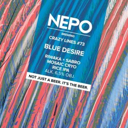 Nepomucen Crazy Lines 73: Blue Desire 500ml - Funky Fluid