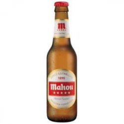 Mahou 1890 Cinco Estrellas Cerveza 5,5% Vol. 24 x 25cl EW Flasche Spanien - Pepillo