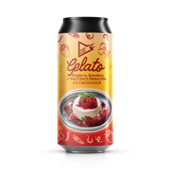 Funky Fluid Gelato: Raspberry, Strawberry & Sour Cherry Panna Cotta 500ml - Funky Fluid