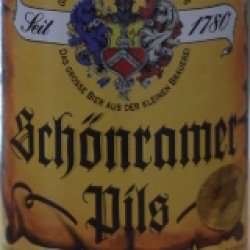 Schönramer Pils - Bierlager