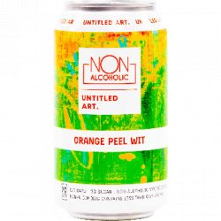 Untitled Art Brewing Non-Alcoholic Orange Peel Wit - Half Time