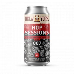 Brew York Hop Sessions 007 -4.2% Olicana, Harlequin & Jester NEIPA 440 - York Beer Shop