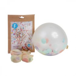 Konfettiballon, 12 stk. - Brande Hancock Depot