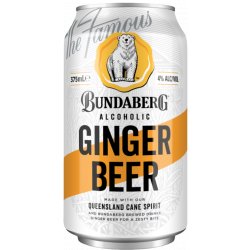 Bundaberg Alcoholic Ginger Beer Cans 4 x 375ml (4 Pack) - Bayfields