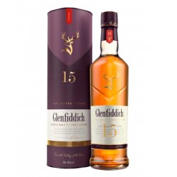 WHISKY GLENFIDDICH 15 AÑOS SINGLE MALT 750CC - Cervezas del Mundo